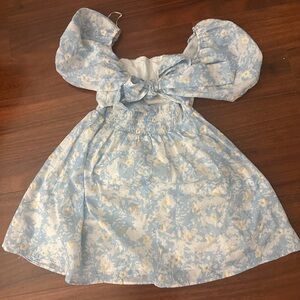 Hello Molly Blue and White Floral Dress